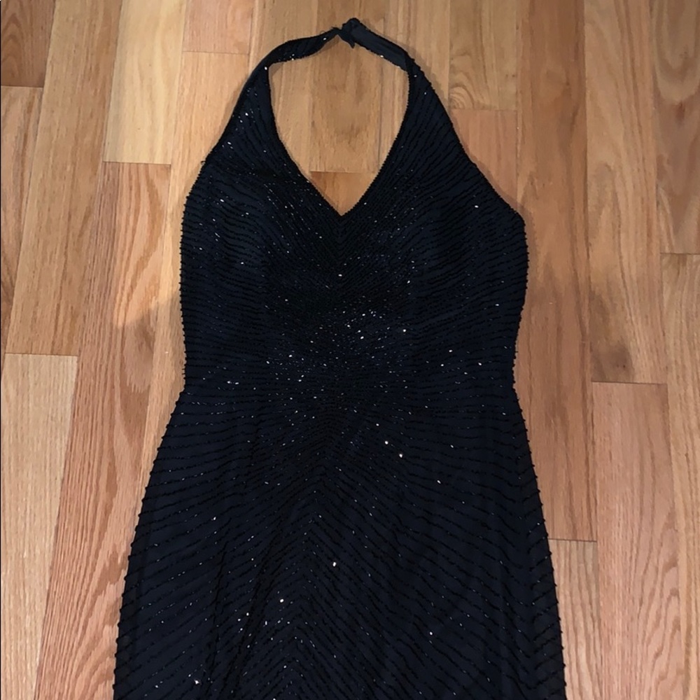 Floor Length Beaded Gown